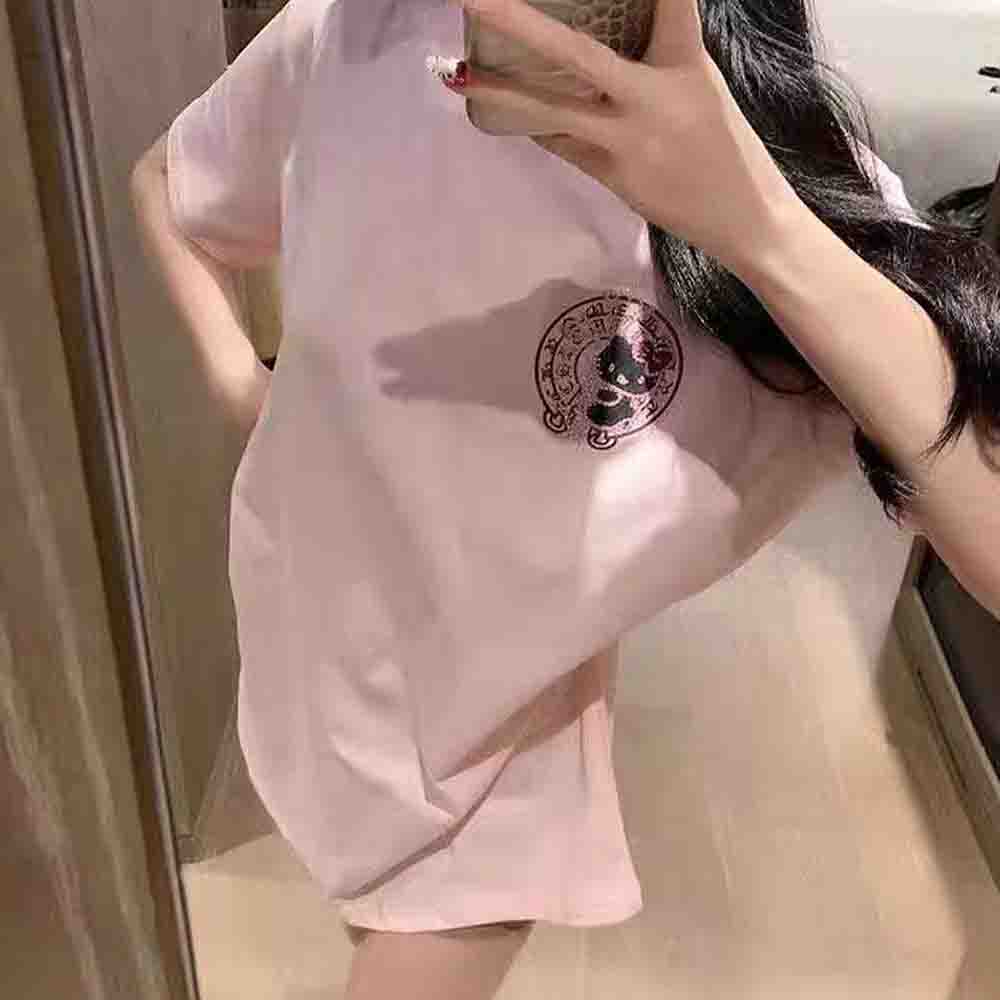 Korean Lifestyle - Camiseta coreana con estampado de diamantes