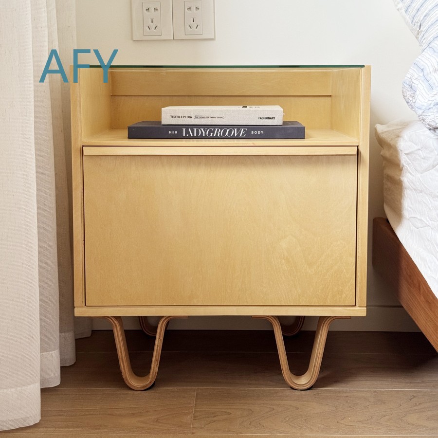 Mesita de Noche de Madera Maci - Muji Home Storage reseña y precio